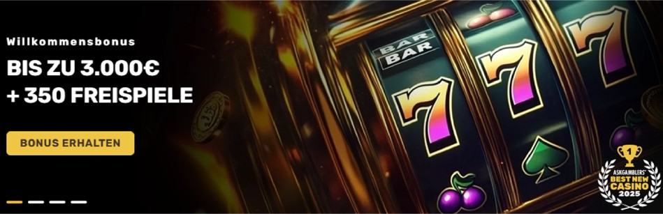 24Casino: Bis zu 3.000€ + 350 Freispiele.